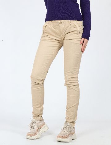 Pantaloni Bershka, crem