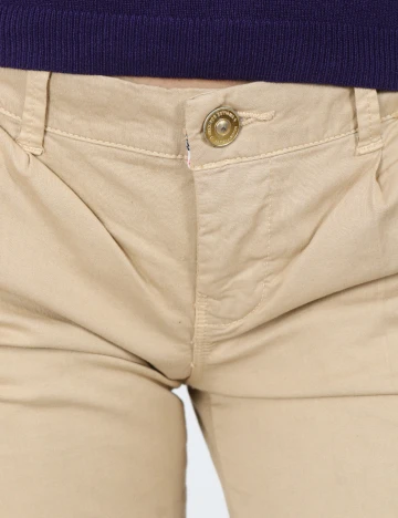 Pantaloni Bershka, crem Crem