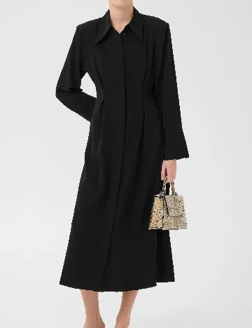Rochie lunga Gestuz, negru Negru