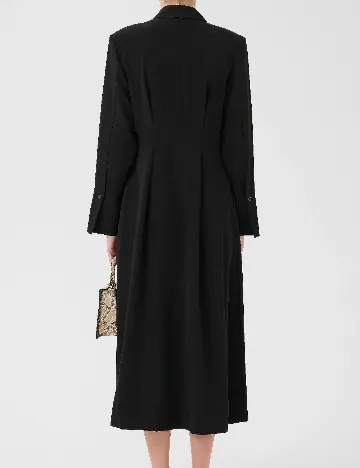 Rochie lunga Gestuz, negru Negru