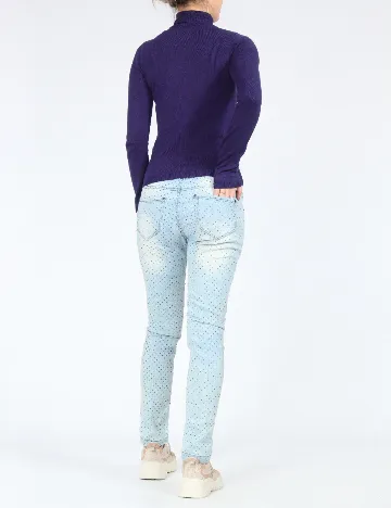 Blugi Bershka, albastru Albastru