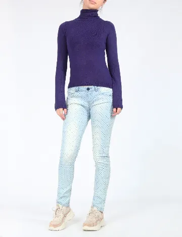 Blugi Bershka, albastru Albastru