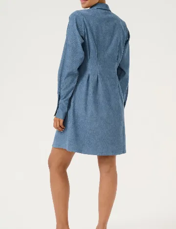 Rochie scurta Kaffe, albastru Albastru
