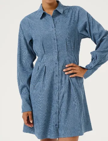 Rochie scurta Kaffe, albastru Albastru