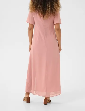 Rochie lunga Cream, roz Negru