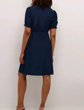 Rochie scurta Cream, bleumarin Albastru