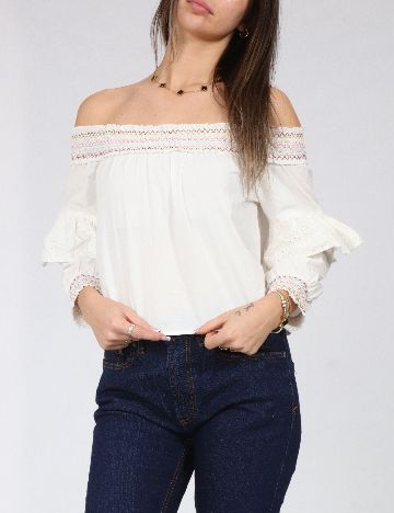 Top Bershka, alb