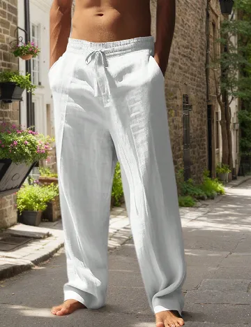 Pantaloni SHEIN, alb Alb