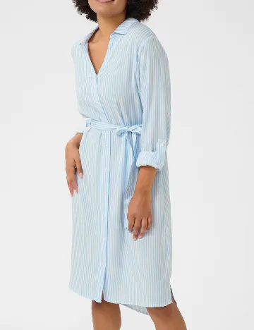 Rochie scurta Love Copenhagen, alb/albastru Albastru