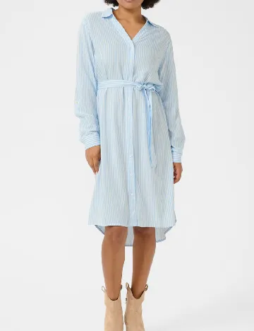 Rochie scurta Love Copenhagen, alb/albastru Albastru