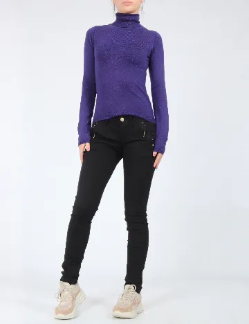 Pantaloni Bershka, negru Negru