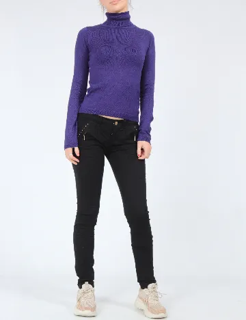 Pantaloni Bershka, negru Negru