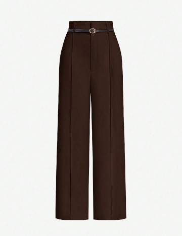 Pantaloni SHEIN, maro inchis