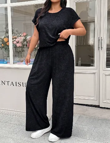 Compleu SHEIN CURVE, negru Negru