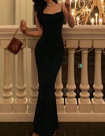 Rochie lunga SHEIN, negru Negru