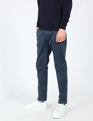 Pantaloni Zara, bleumarin Albastru