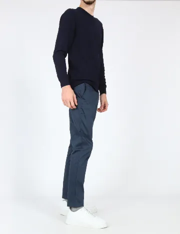 Pantaloni Zara, bleumarin Albastru