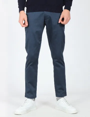 Pantaloni Zara, bleumarin Albastru