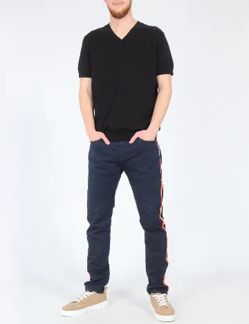 Pantaloni Zara, bleumarin Albastru