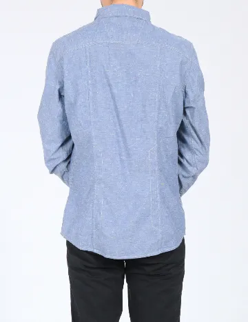 Camasa Bershka, albastru Albastru