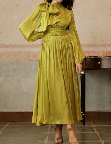Rochie medie Anewsta, verde deschis Verde