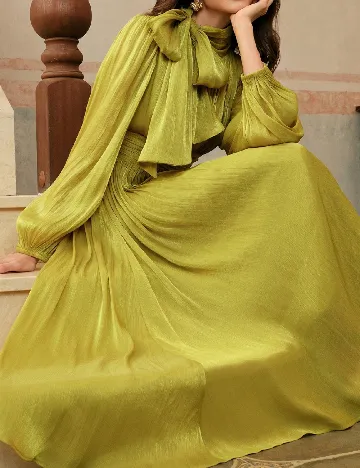 Rochie medie Anewsta, verde deschis Verde