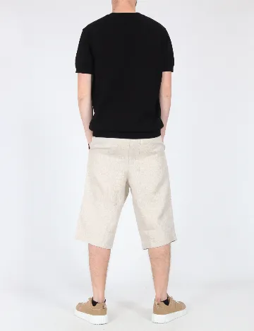 Pantaloni scurti Zara, bej Crem