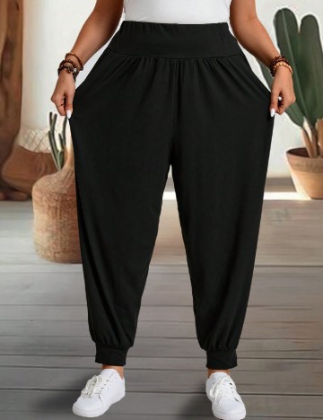 Pantaloni Emery Rose Curve, negru