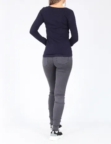 Bluza Bershka, bleumarin Albastru