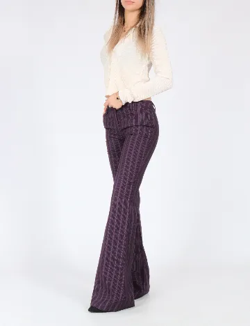 Pantaloni Bershka, mov Mov