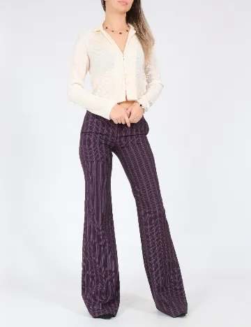 Pantaloni Bershka, mov Mov