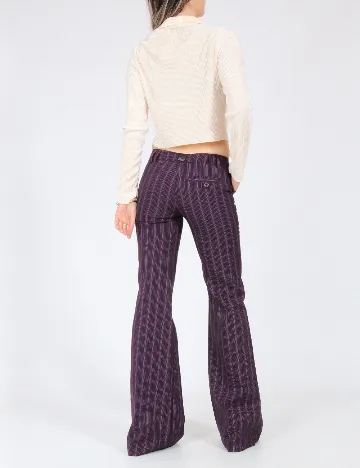 Pantaloni Bershka, mov Mov