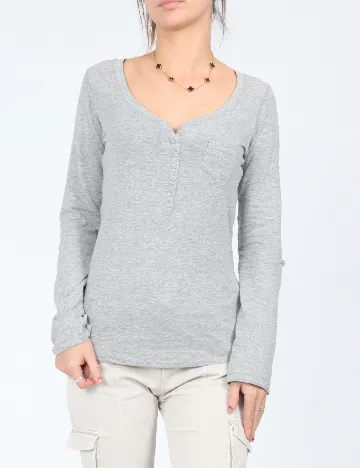 Bluza Bershka, gri Gri