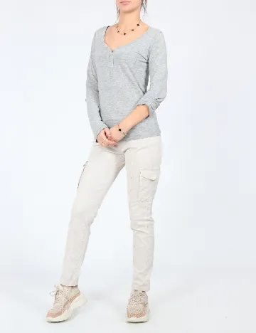 Bluza Bershka, gri Gri
