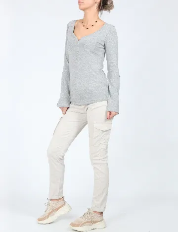Bluza Bershka, gri Gri