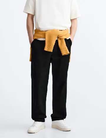 Pantaloni Zra, negru Negru