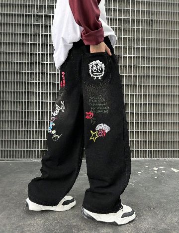 Blugi Shein Kids, negru