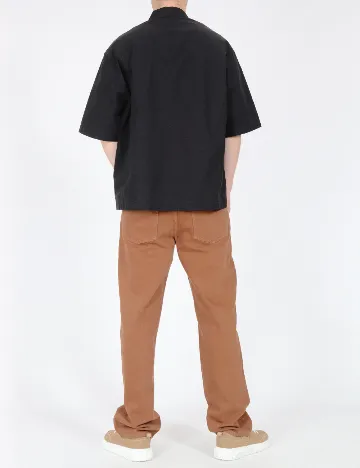 Camasa Oversize Zara, negru Negru