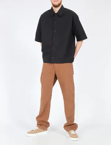 Camasa Oversize Zara, negru Negru