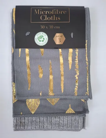 Set lavete microfibra 3 bucati Zd Trading, gri Gri