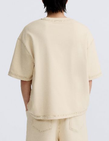 Tricou Zra, crem