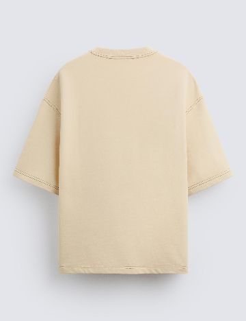 Tricou Zra, crem