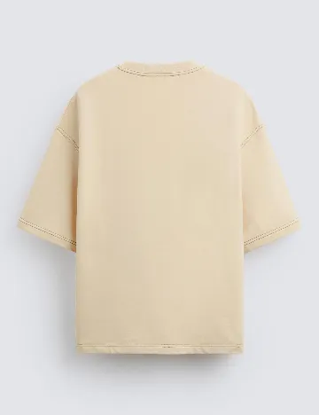 Tricou Zra, crem Crem