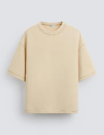 Tricou Zra, crem Crem