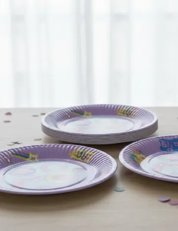 Set farfurii unica folosinta Peppa Pig 10 bucati AVEC, mix culori Mix culori