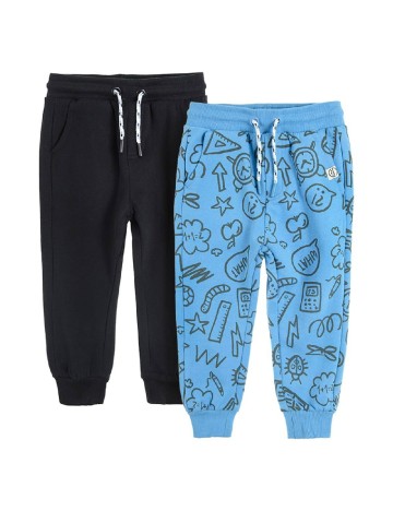 Set pantaloni 2 perechi Cool Club, negru/albastru