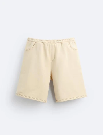 Pantaloni scurti Zra, crem Crem