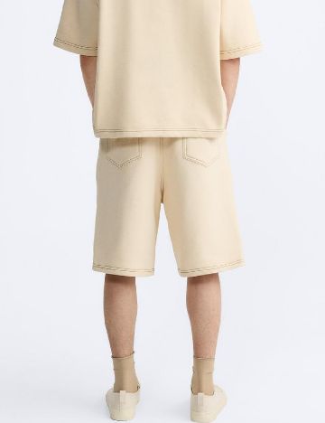 Pantaloni scurti Zra, crem