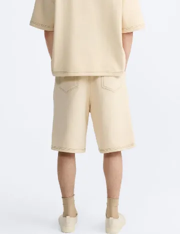 Pantaloni scurti Zra, crem Crem