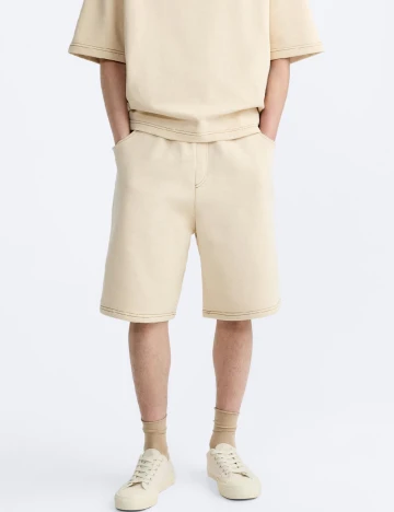 Pantaloni scurti Zra, crem Crem